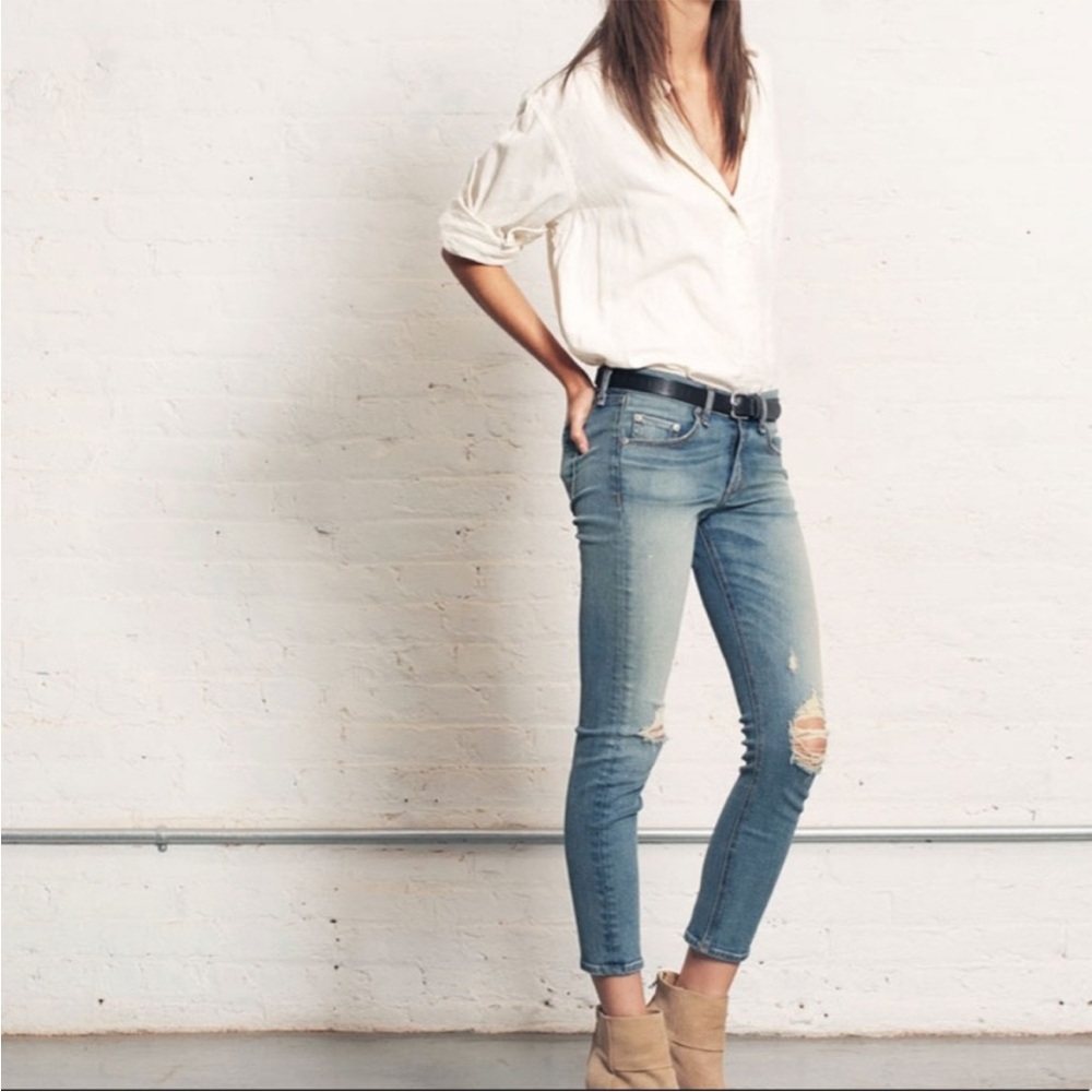 NWT Rag & Bone Capri Skinny Jeans in Wembly. Size 26.